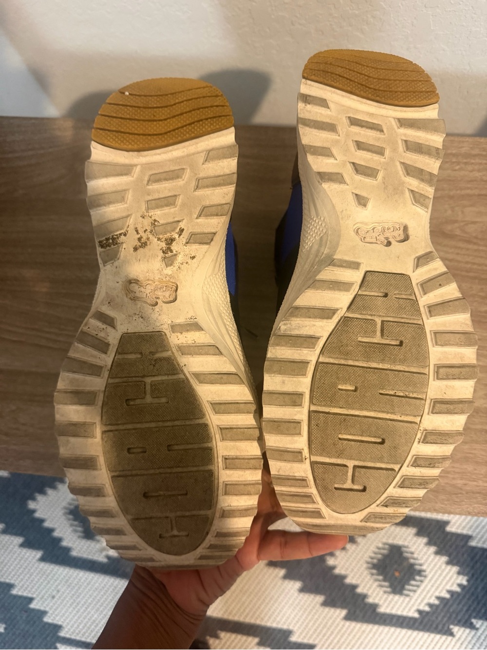 Coach Cream and Black Canvas Sneaker Interior - Picture 4 of 6